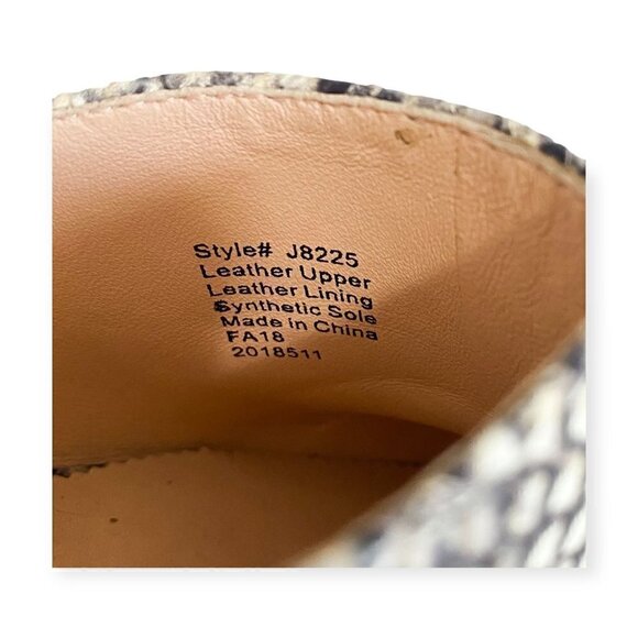 J. Crew Sophie Mule in Snake Embossed Leather sz 7 - Picture 10 of 11